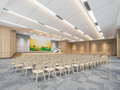 现代报告厅3D模型下载